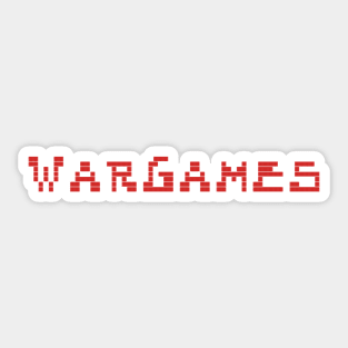 Wargames movie Title Sticker